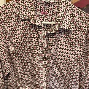 Stylish Patterned Ladies Shirt size 8 foxcroft